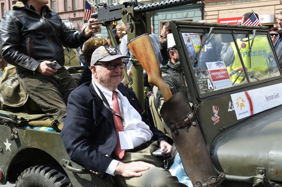 Americký válečný veterán Herman Geist.