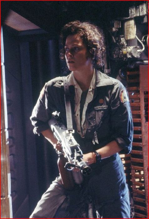 Sigourney Weaverová jako drsňačka Ripleyová.