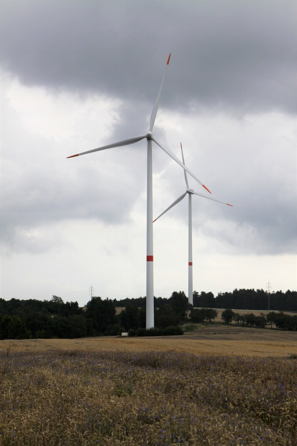 Větrná elektrárna Částkov je jediný větrný zdroj elektřiny v majetku PRE.