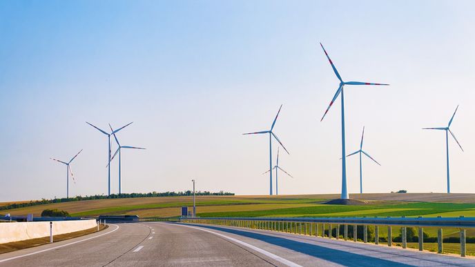 Větrné elektrárny na jižní Moravě