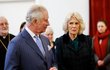 Camilla a Charles v ukrajinské katolické katedrále v Londýně.