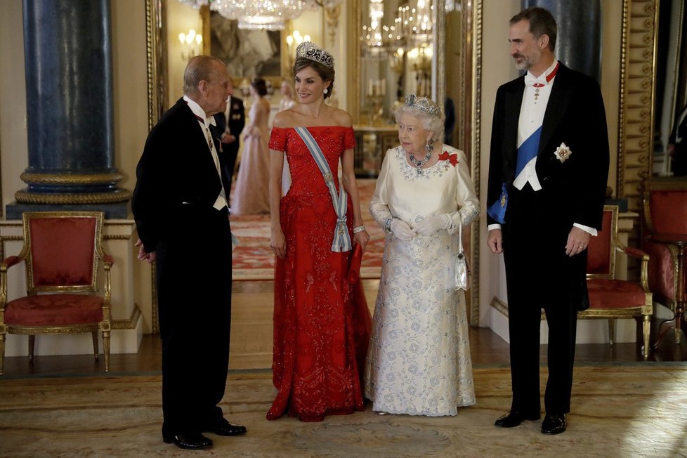 Španělský královský pár naštívil Británii.