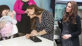 Kate v šatech za tisícovku: Na návštěvě promluvila o porodu!