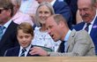 Kate, William a George ve Wimbledonu