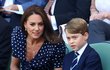 Kate, William a George ve Wimbledonu