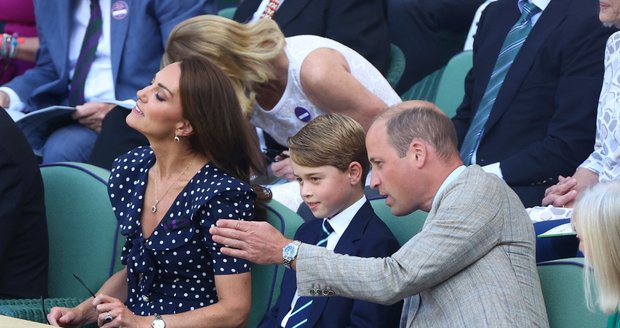 Kate, William a George ve Wimbledonu