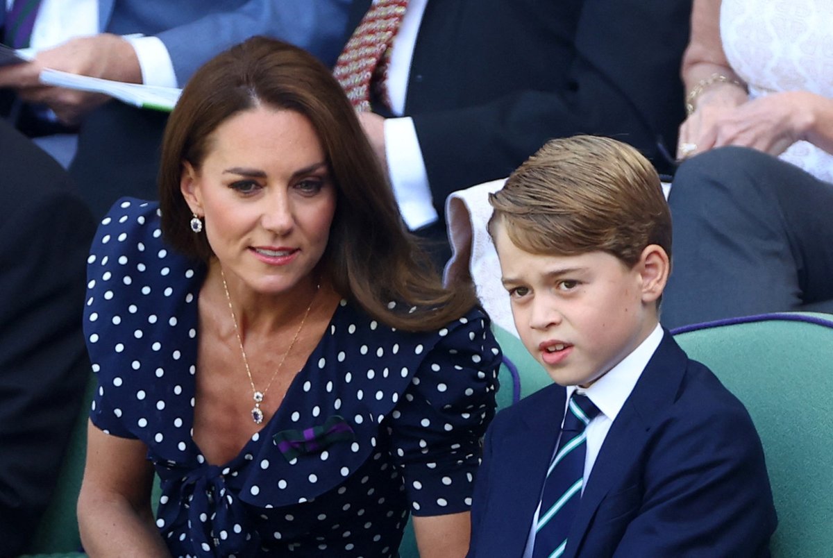 Kate, William a George ve Wimbledonu