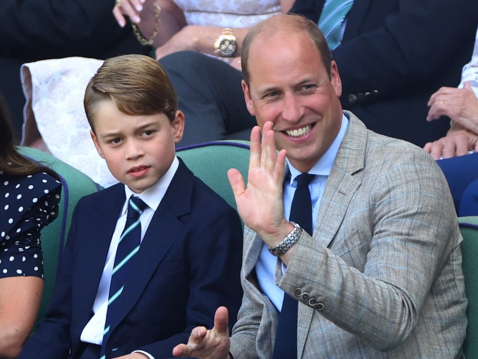 Kate, William a George ve Wimbledonu