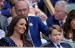Kate, William a George ve Wimbledonu