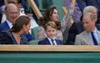 Kate, William a George ve Wimbledonu