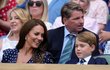 Kate, William a George ve Wimbledonu