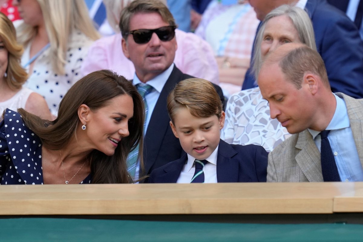 Kate, William a George ve Wimbledonu