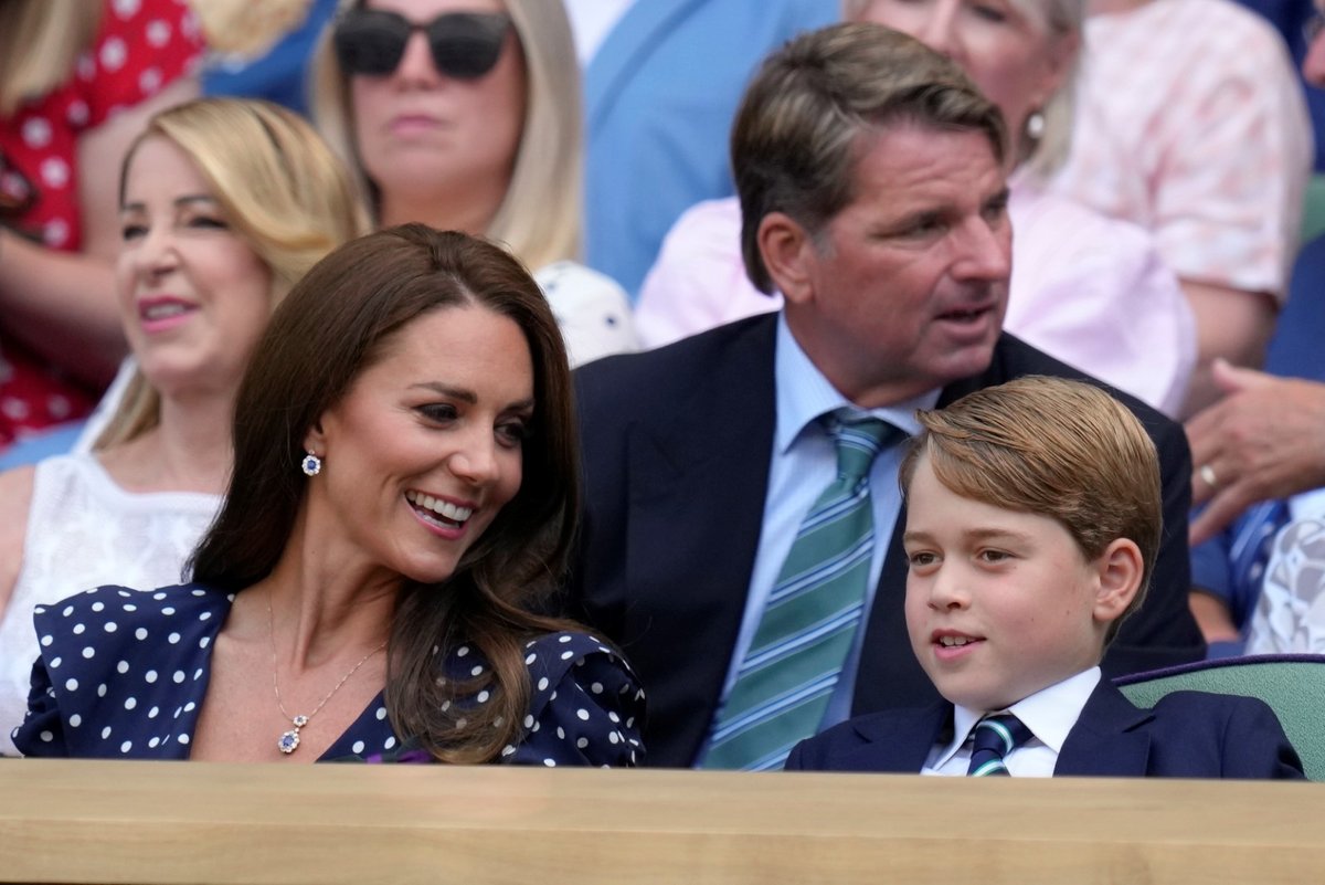 Kate, William a George ve Wimbledonu