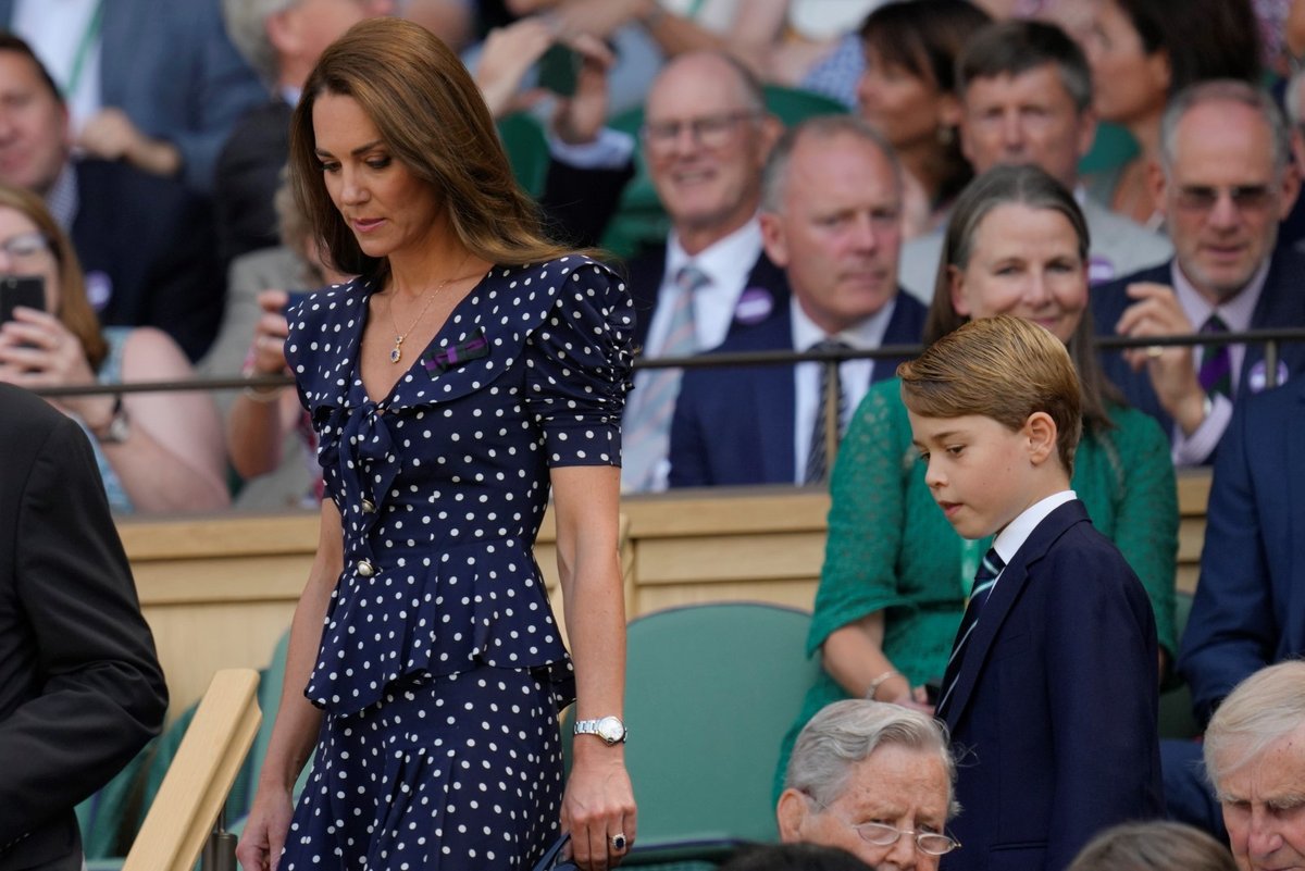 Kate, William a George ve Wimbledonu