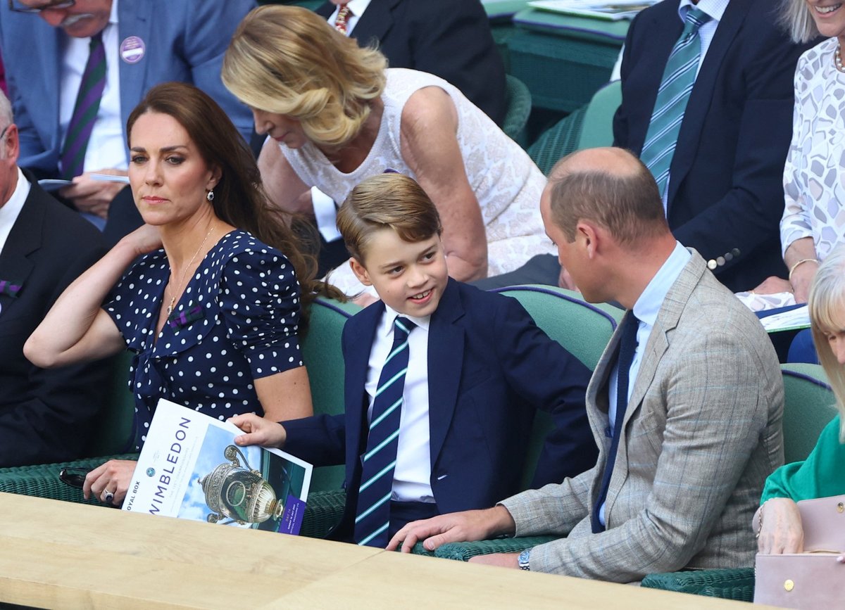 Kate, William a George ve Wimbledonu