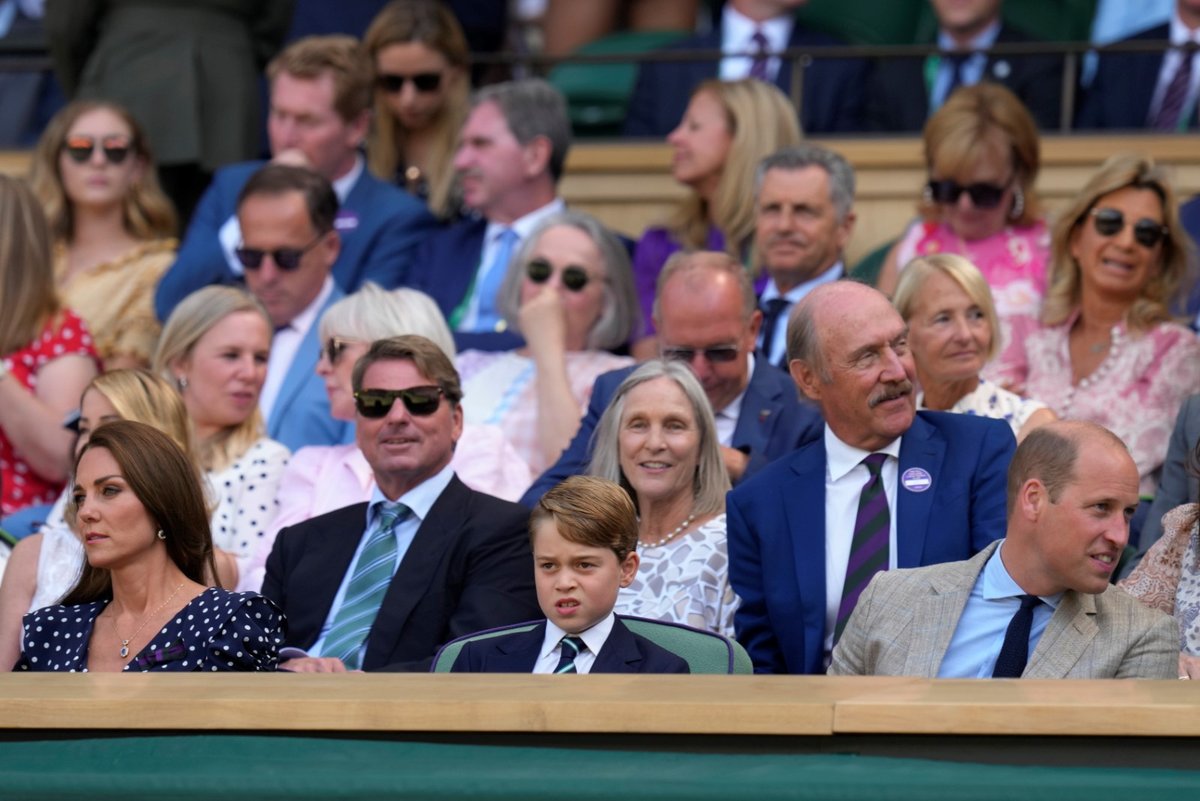 Kate, William a George ve Wimbledonu