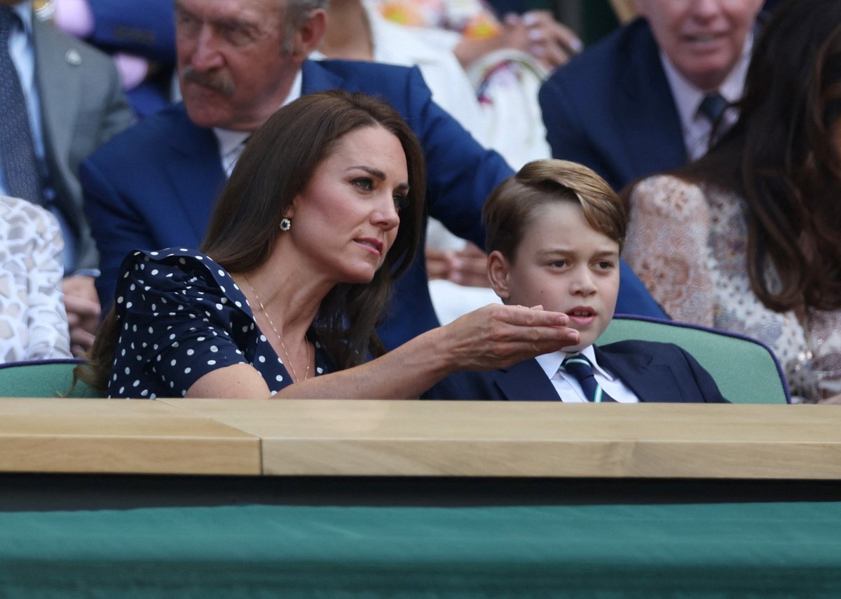 Kate, William a George ve Wimbledonu