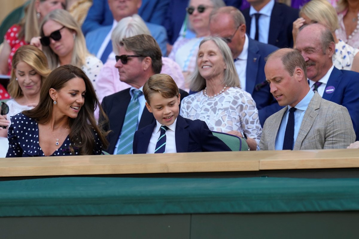 Kate, William a George ve Wimbledonu