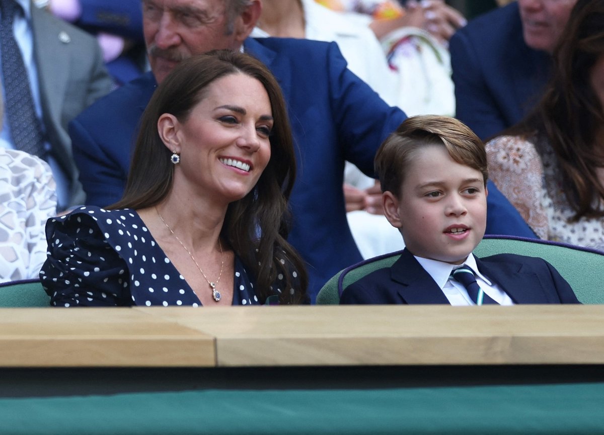 Kate, William a George ve Wimbledonu