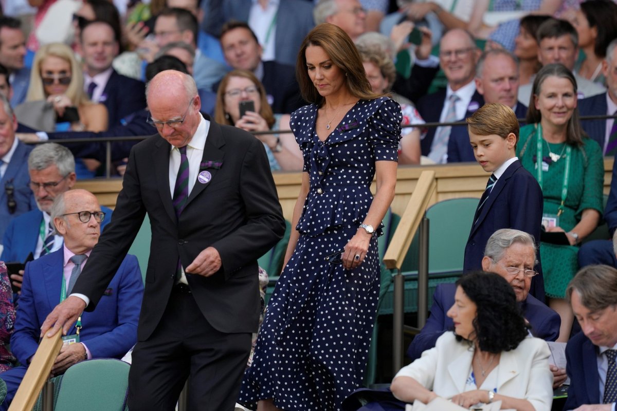 Kate, William a George ve Wimbledonu