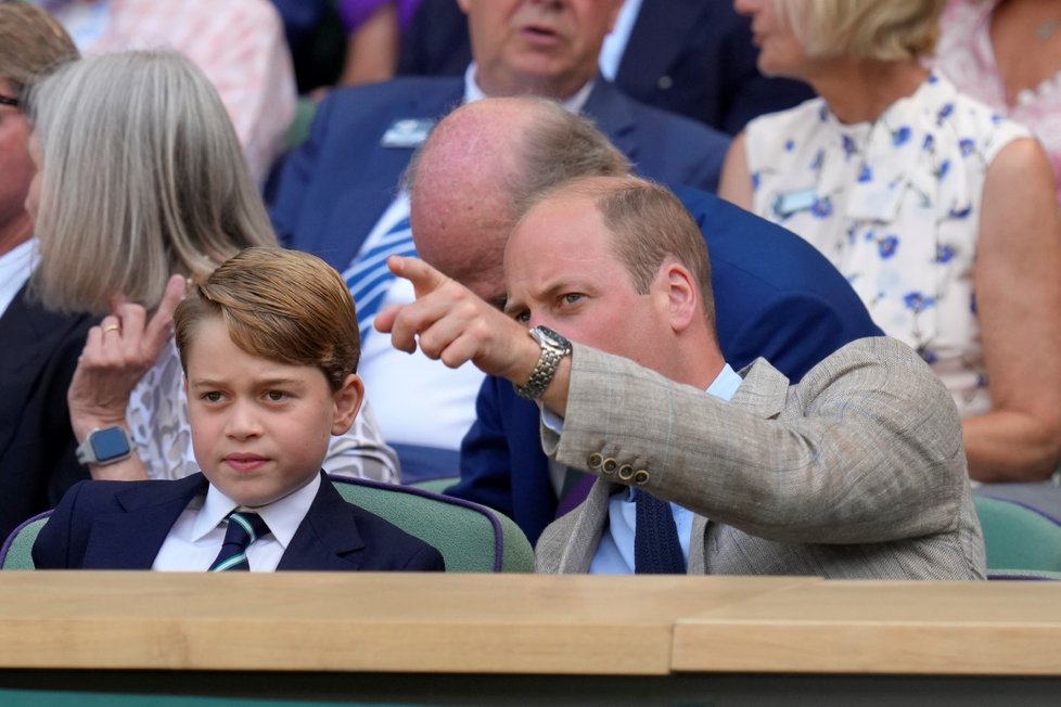 Kate, William a George ve Wimbledonu