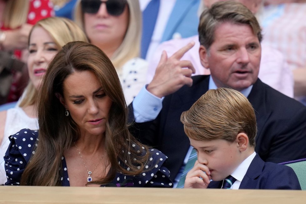 Kate, William a George ve Wimbledonu