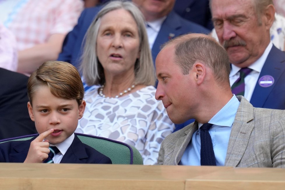 Kate, William a George ve Wimbledonu