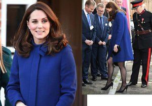 Těhotná vévodkyně Kate: Špatný krok kvůli podpatku!