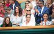 Vévodkyně Kate, vévodkyně Meghan a Pippa na Wimbledonu