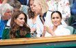 Vévodkyně Kate, vévodkyně Meghan a Pippa na Wimbledonu