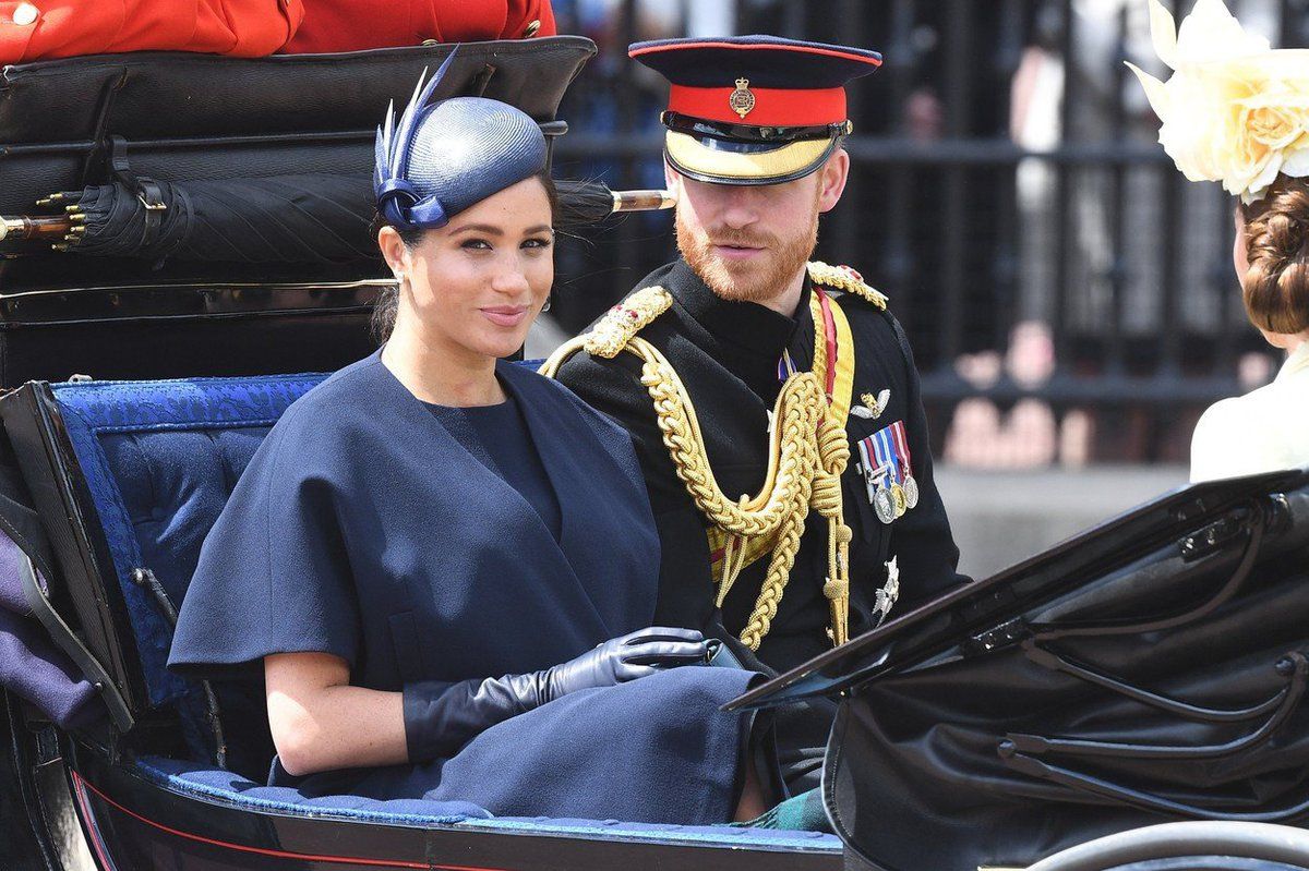 Princ Harry a Meghan na oslavě narozenin královny Alžběty II.