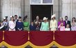 Královská rodina během oslav Trooping the Colour