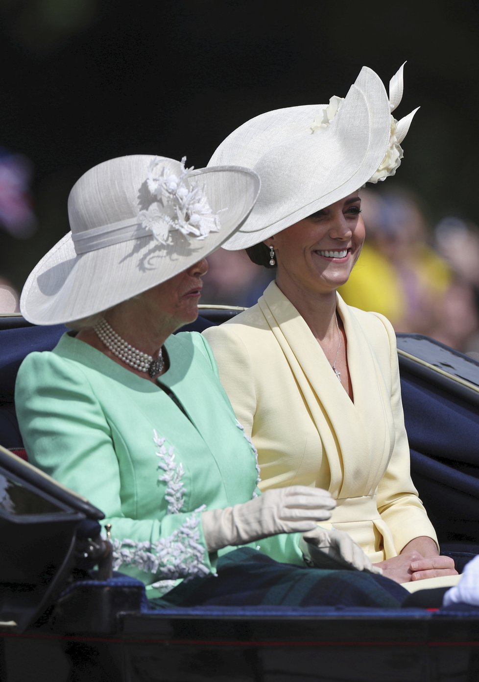 Camilla a Kate na oslavách narozenin královny