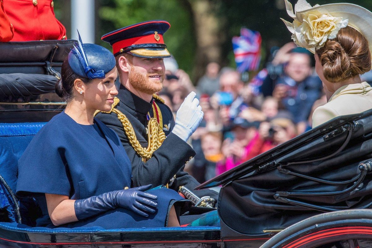 Vévodkyně Kate a Meghan na oslavách narozenin královny