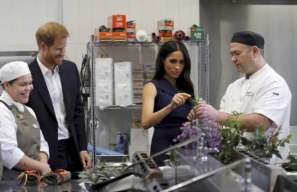 Princ Harry a vévodkyně Meghan v restauraci v Melbourne