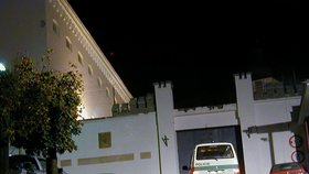 Neděle 28. října 2000. K Mírovu se sjíždějí policejní vozy. Z oken cel se nad nádvořími hradu nese volání vězňů: „Kajínek vzal čápa!“