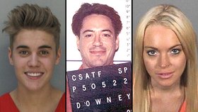 Za mřížemi často skončí i celebrity. Vyprávět o tom může třeba Justin Bieber, Robert Downey Jr. nebo Lindsay Lohan. 