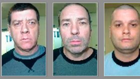 Zleva: Uprchlí vězni Denis Lefebvre (53), Serge Pomerleau (49) a Yves Denis (35).