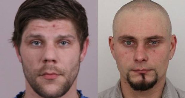 Z nestřeženého pracoviště v Brně uprchli dva věžni Lukáš Kaspřík (30, vlevo) a Marián Nedzbala (35).