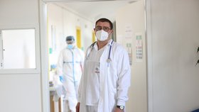 Infekční oddělení pro covid+ pacienty v pražské VFN (9. 11. 2021)