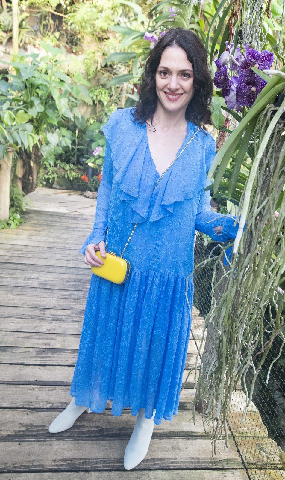 Herečka Klára Issová svůj model vyladila do ukrajinských barev.