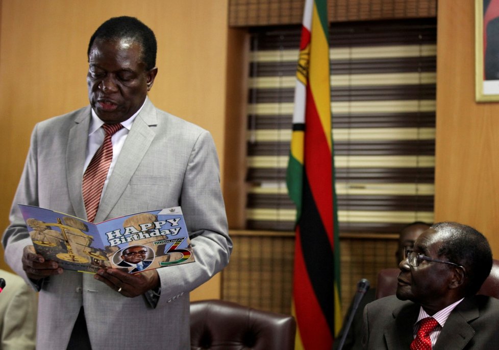 Bývalý viceprezident Zimbabwe Emmerson Mnangagwa.