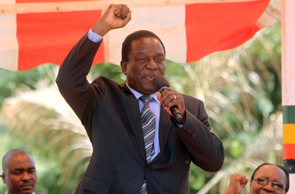 Bývalý viceprezident Zimbabwe Emmerson Mnangagwa.