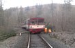 Do vyvráceného stromu najel vlak mezi Branticemi a Miloticemi nad Opavou na Bruntálsku.