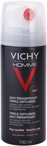 Vichy Homme deospray 72h, 249 Kč, koupíte v síti lékáren