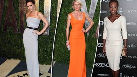 Návrhářka Beckham a hvězdy, které její šaty oblékly na Oscary 2012