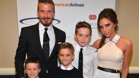 Beckhamova rodina byla v ten večer dokonale sladěná