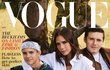 Na titulní straně Vogue je Victoria Beckhamová s dětmi a psem, David ale chybí.