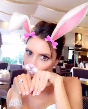 Victoria Beckham jako roztomilý králíček