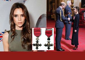 Victoria Beckham dostala Řád britského impéria.